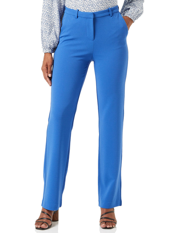 VERO MODA Damen Vmzamira Mr Slim Straight Pant Ga Noos Hose XS / 34L Beaucoup Blue, XS / 34L Beaucou