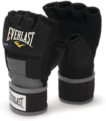 Everlast Unsiex - Erwachsene Sport Boxen Gelhandschuh Evergel Handwraps XL Schwarz, XL Schwarz