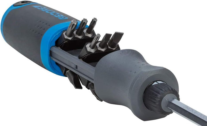 GEDORE Magazin-Schraubendreher 2169-012 SilentGEAR mit geräuschloser Knarrenfunktion Mit Bit-Magazin