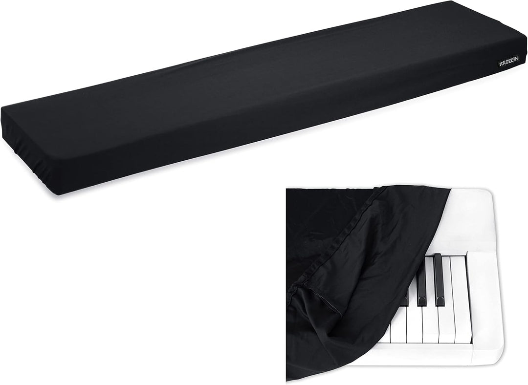 AKOZLIN Tastaturabdeckung für 88-Tasten-Keyboard, Schwar 88 Tastatur Klavierabdeckung Elektronische
