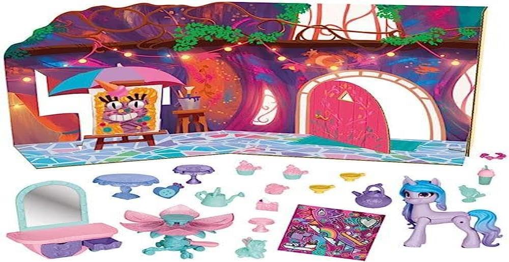 My little Pony – Entdecke Dein Ponyfunkeln Einhorn-Teeparty Izzy Moonbow, Hoof to Heart Pony, 21 Acc