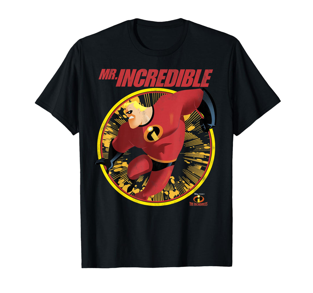Mens Disney Pixar The Incredibles Mr. Incredible Graphic T-Shirt Large White
