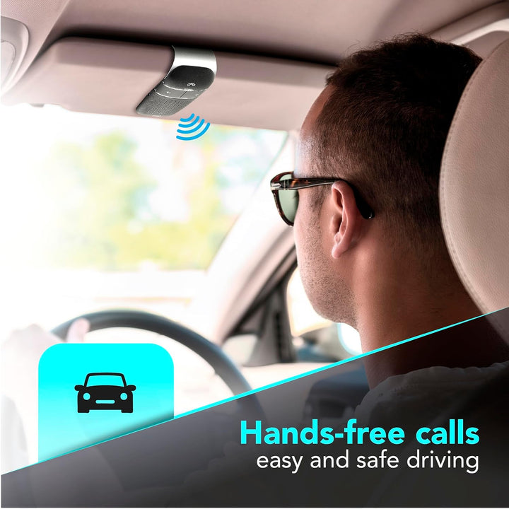 Cellularline Easy Drive - Bluetooth-Auto-Freisprecheinrichtung mit Dualphone-Funktion - Sprechzeit 2