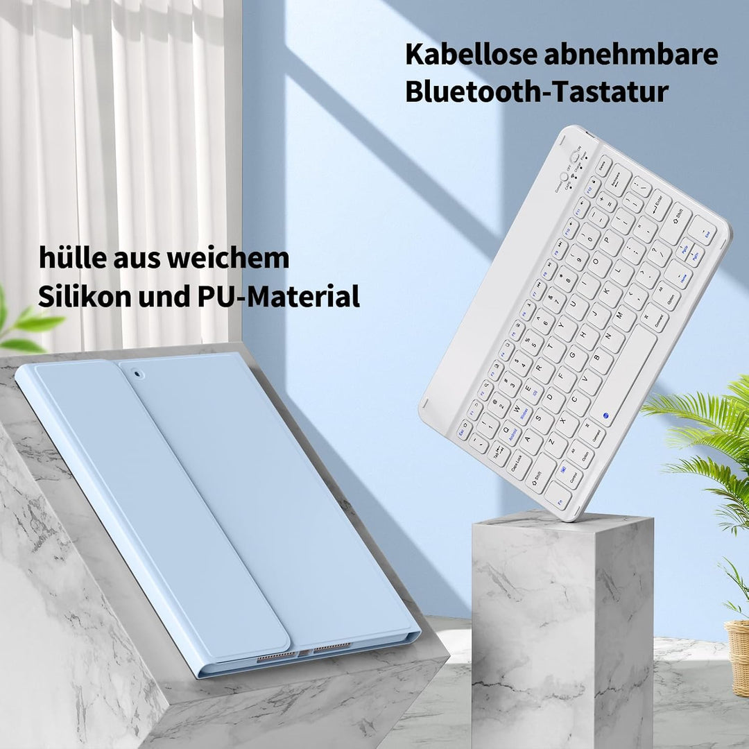 Tastatur Hülle für iPad 9. Generation / 8. Generation / 7.Generation 10,2 Zoll, Magnetisch Abnehmbar