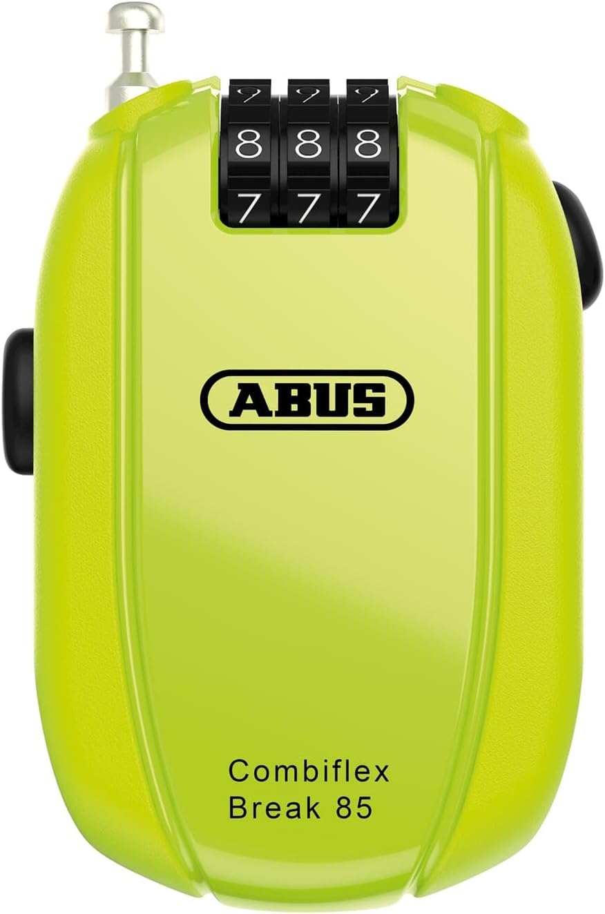 ABUS Kabelschloss Combiflex – Schloss zur Sicherung von Skiern, Helm, Kinderwagen und Gepäck – diver