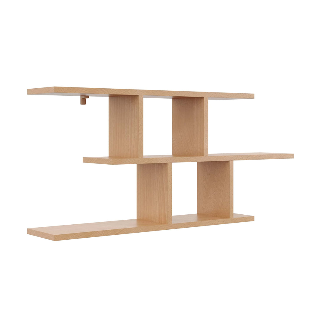 KUBUTKU Dekorativ Wandregal mit 2 Böden 100x45x18 Design Skandinavischer Modern für Wohnzimmer Küche