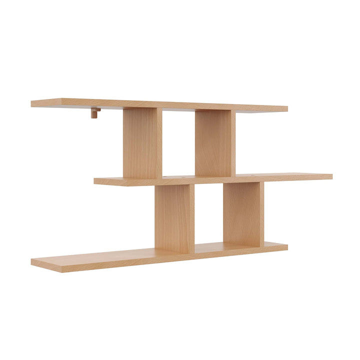 KUBUTKU Dekorativ Wandregal mit 2 Böden 100x45x18 Design Skandinavischer Modern für Wohnzimmer Küche