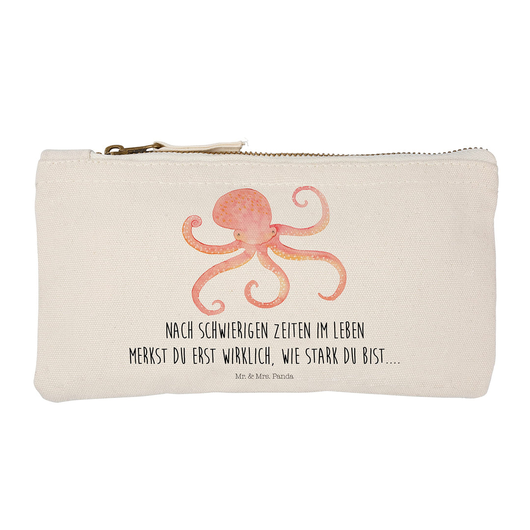 Mr. & Mrs. Panda Kulturtasche Tintenfisch Grösse S Klein - Geschenk, Kulturbeutel, Beauty Bag, Wasse