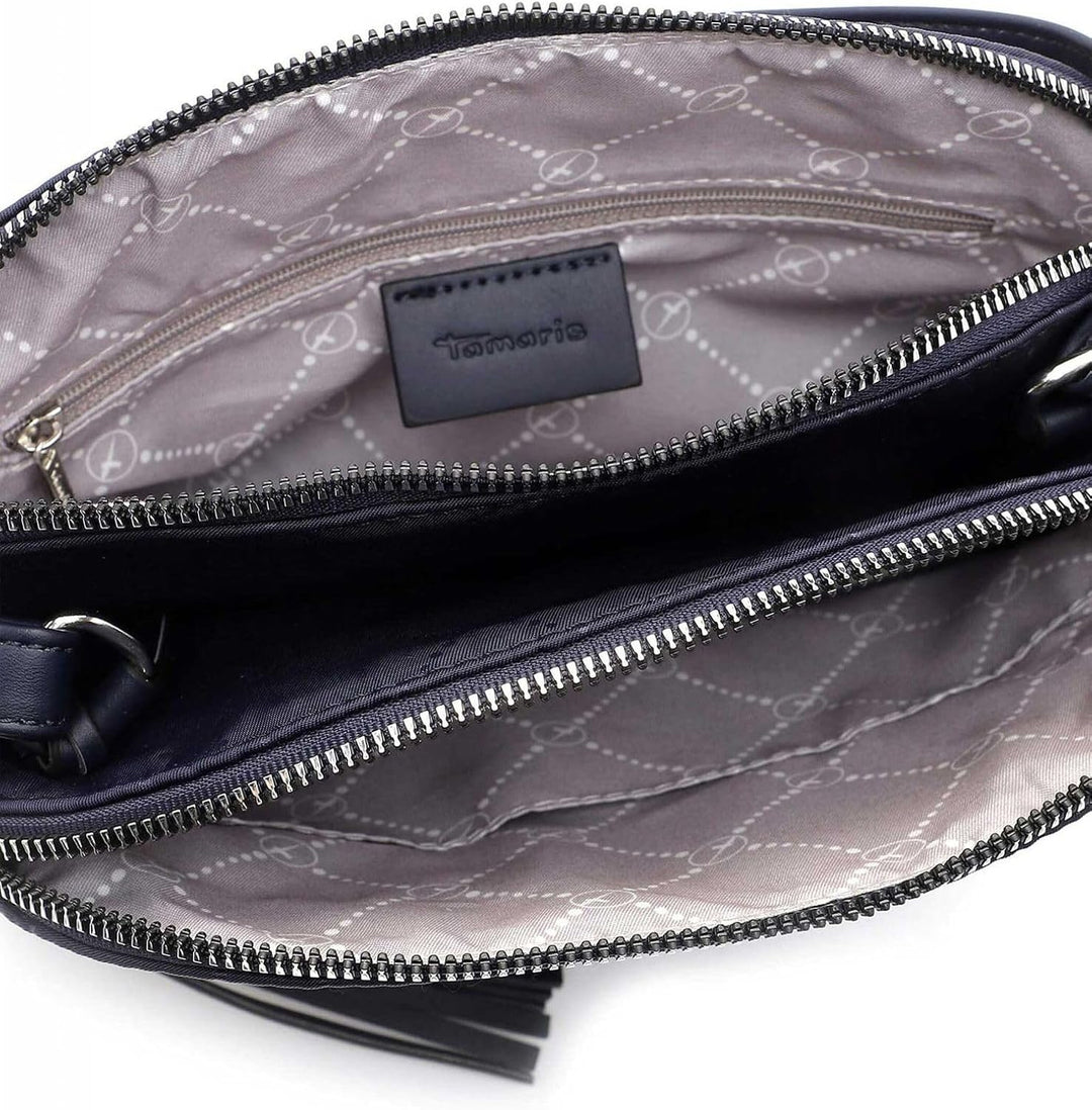 Tamaris Umhängetasche TAS Lisa 32380 Damen Handtaschen Print blue 500 Einheitsgrösse Blau, Einheitsg
