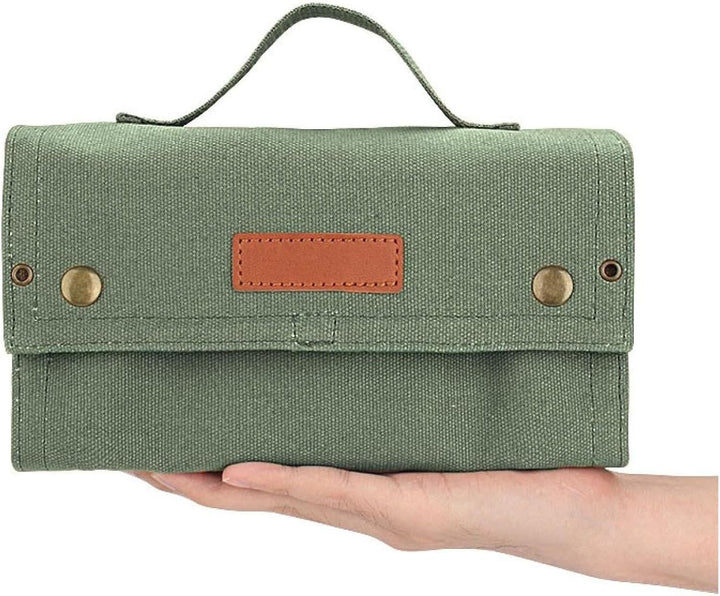 Gewürzgläser Set mit 10 Gewürzgläser, Gewürzdosen für Camping, Tragbare Gewürztasche, Gewürz-Aufbewa