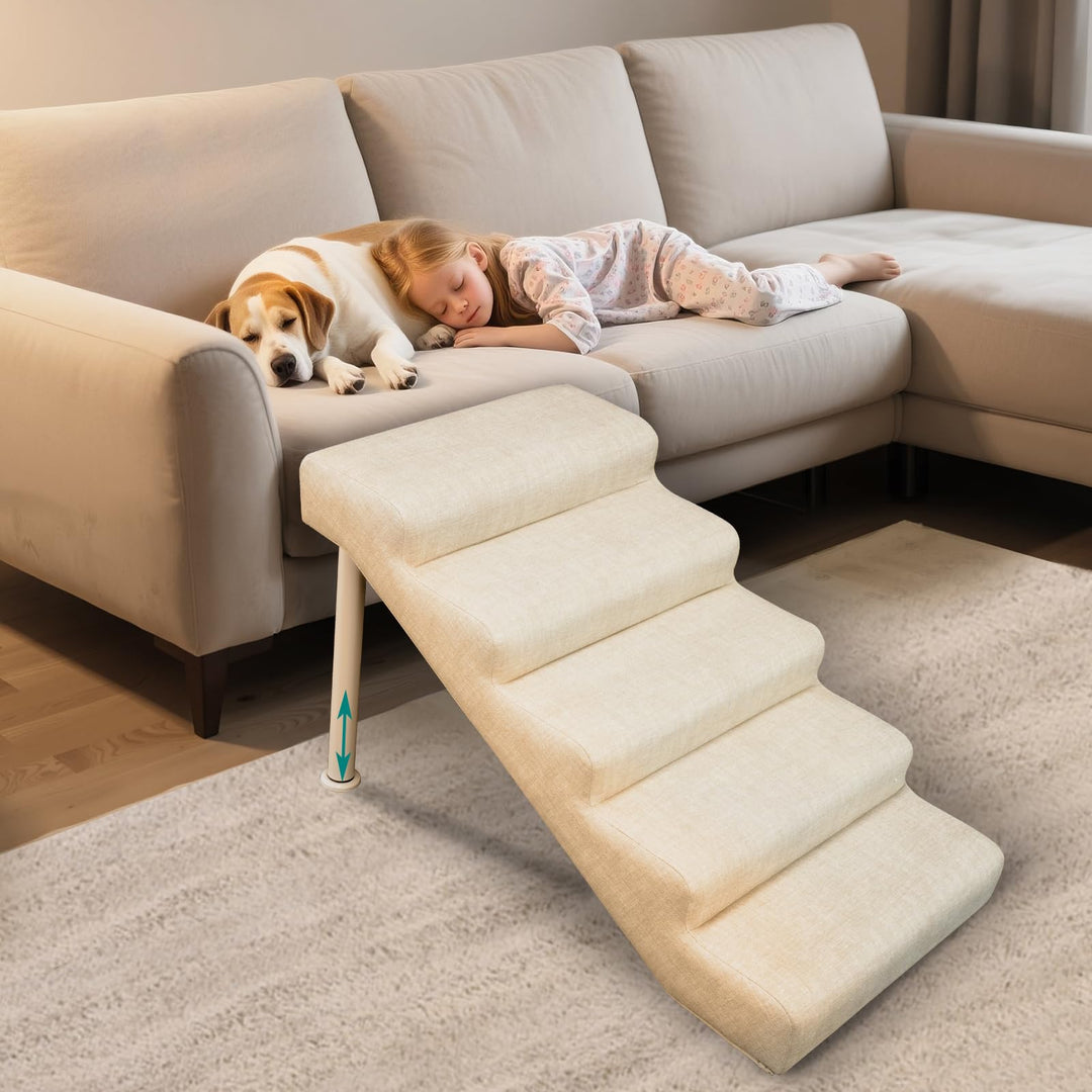 Hundetreppe rutschfeste Hunderampe Weiche Haustiertreppe Höhenverstellbar Mehrstufig wählbar Haustie