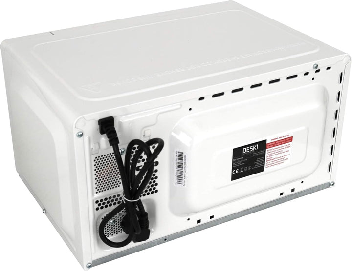 Deski Mikrowelle 20 Liter 700 Watt weiss 6 Stufen Mikrowellengerät