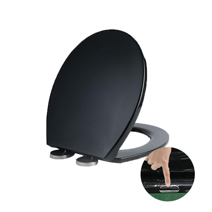 WC-Sitz Soft Close, Soft Close WC-Sitz mit Schnellverschluss für einfache Reinigung, Standard-Klo-To