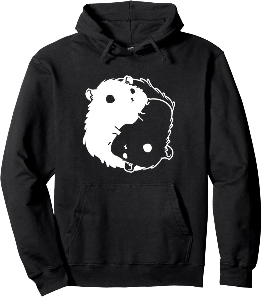 Yin Yang Zeichen Hamster Haustier Balance Symbol Geschenk Pullover Hoodie