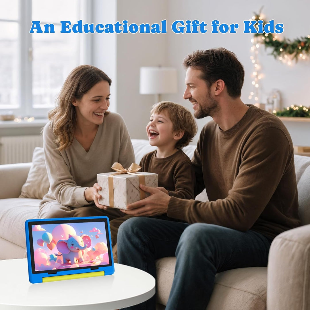 Laptok Android Tablet, Kinder Tablet 10 Zoll mit 8 GB RAM+64GB ROM(TF 1TB), Octa Core, Wi-Fi 6G, Wid