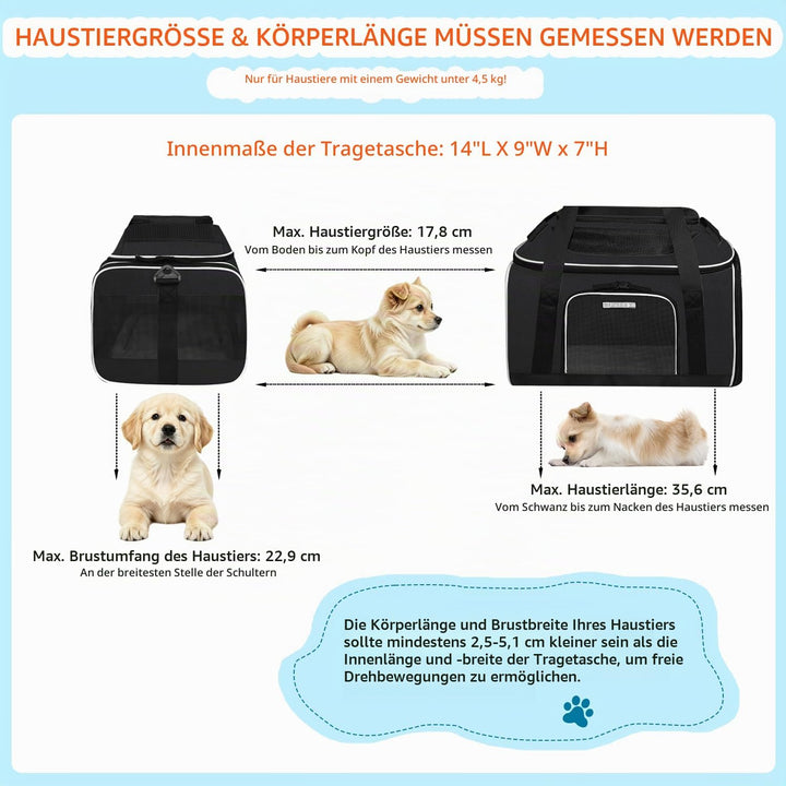 Petskd Erweiterbare Haustier-Tragetasche oben und an der Seite, 43,2 x 28,9 x 24,5 cm, Südwest-Alask