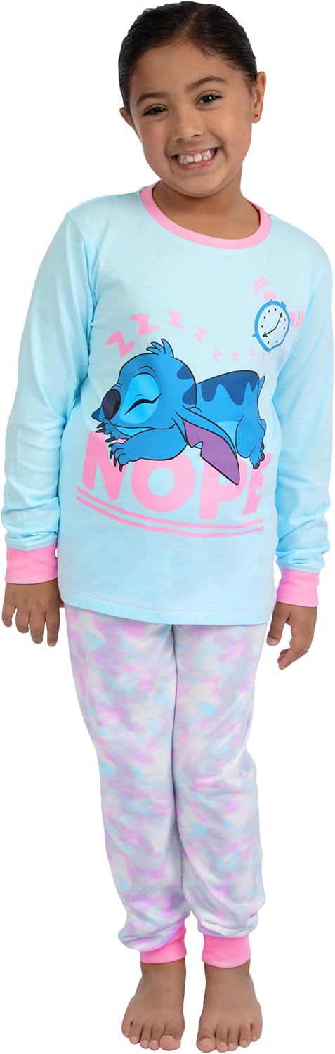 Disney Stitch Schlafanzug | Lilo Und Stitch Pyjama Mädchen | Tie-Dye Schlafanzüge Für Mädchen 116 La