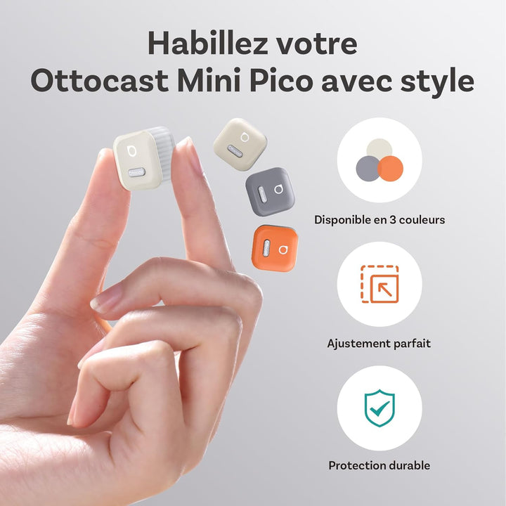 OTTOCAST Mini Pico 2026 Verbesserte, 2 in 1 Wireless CarPlay & Android Auto Adapter mit USB-A/C-Adap