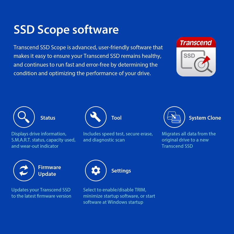 Transcend SSD225S 2.5" 1000 GB Serial ATA III 3D NAND, TS1TSSD225S