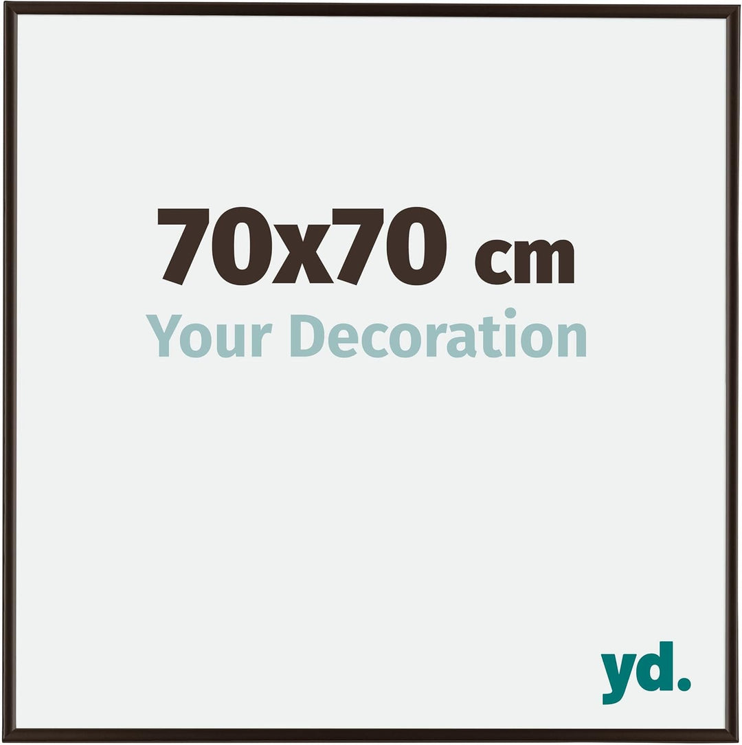 yd. Your Decoration - Bilderrahmen 70x70 cm - Bilderrahmen aus Kunststoff mit Acrylglas - Antireflex