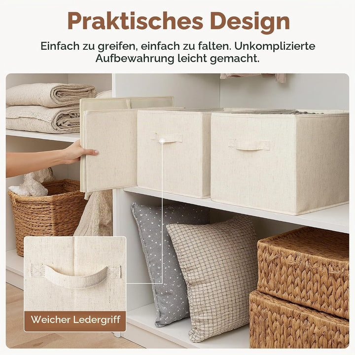 StorageWorks extra grosse Körbe Aufbewahrung, Stoffboxen Aufbewahrung für Regale, Spielzeug, Aufbewa