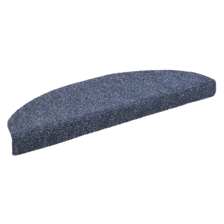 homiuse 15-TLG Selbstklebende Treppenmatten Nadelvlies 65x21x4 cm Blau Treppenstufen Matten Modern S