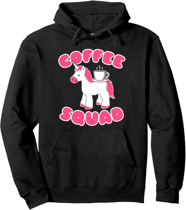 Kaffee Team Einhorn Pullover Hoodie