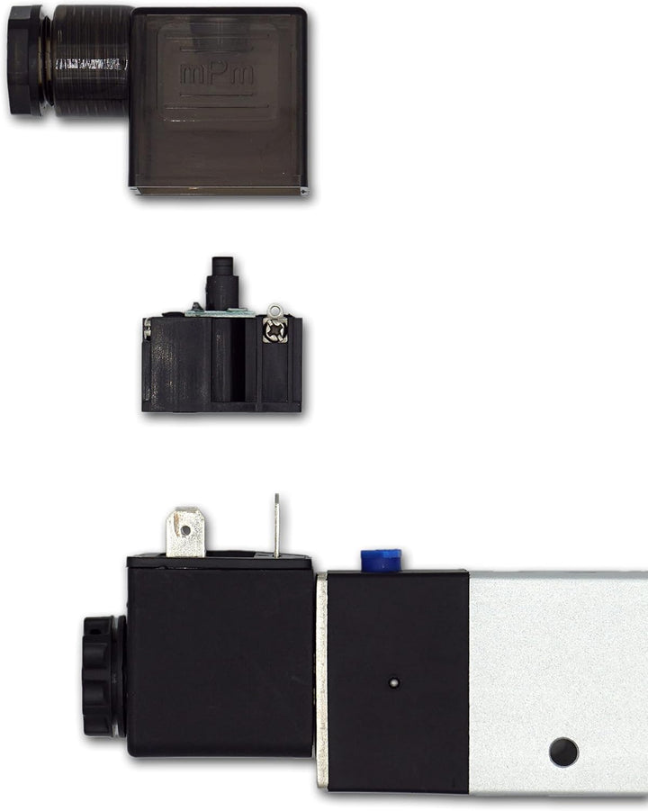 Pneumatik Magnet- Wegeventil 5/3 Wegeventil 1/4" 12 Volt DC (5/3 Wege 1/4" 12 Volt DC) 5/3 Wege 1/4