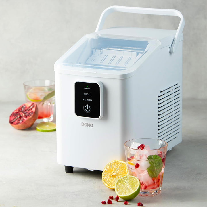 DOMO DO9292IB Eiswürfelmaschine – Eiswürfelbereiter mit Eisschaufel – 0,8 l – 9 Eiswürfel in 8 Minut