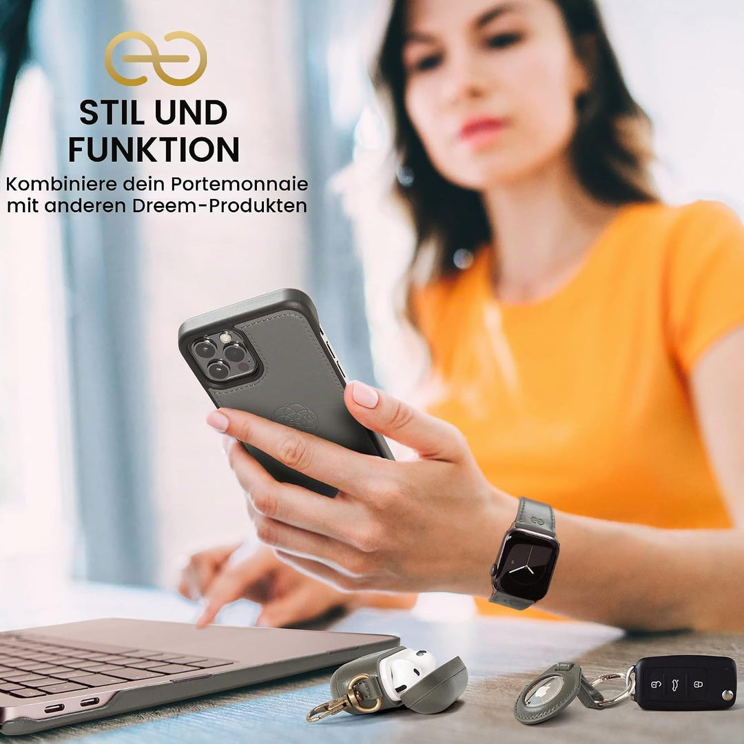 Dreem Fibonacci iPhone 14 Pro Geldbörsen-Hülle / 2-in-1 Stossfestes MagSafe Case und abnehmbares Lux