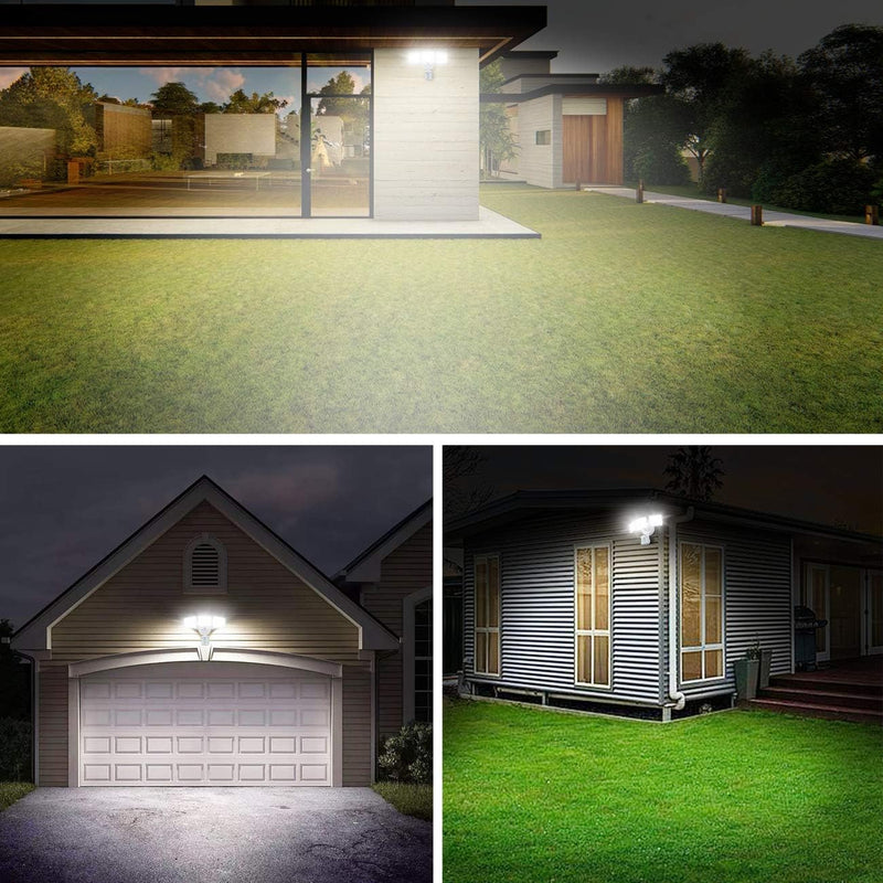 SOLLA led strahler mit bewegungsmelder, 40 W 3000LM Superhell LED Fluter Aussen, IP65 Wasserdicht PI