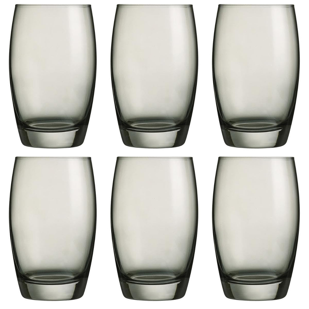 Arcoroc ARC J8491 Salto Color Studio Grey Longdrinkglas, 350ml, Glas, grau, 6 Stück Longdrink 350ml