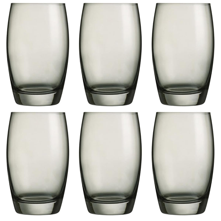 Arcoroc ARC J8491 Salto Color Studio Grey Longdrinkglas, 350ml, Glas, grau, 6 Stück Longdrink 350ml