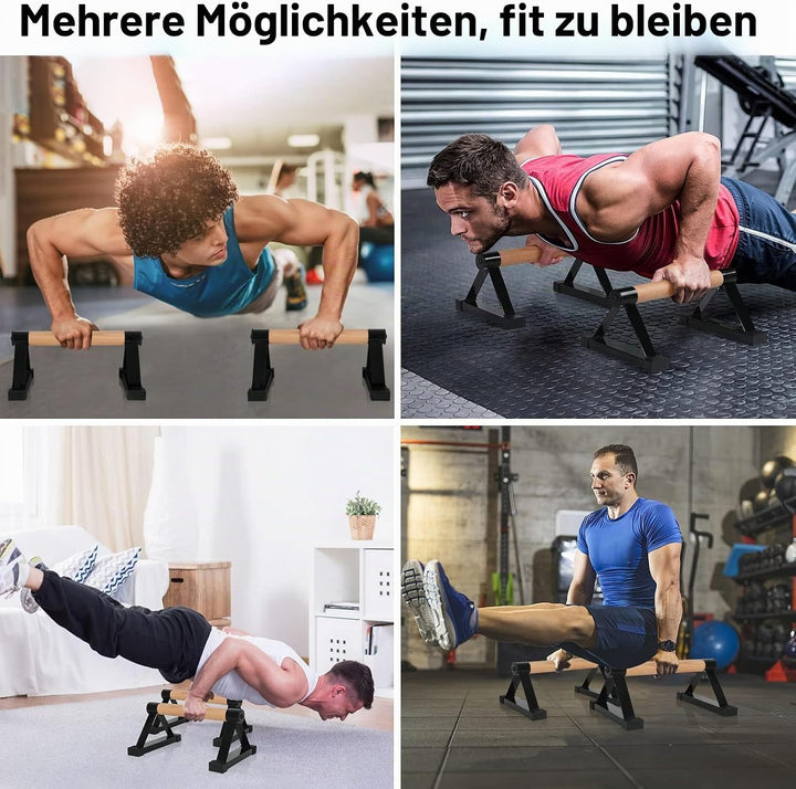 Holz Parallettes Calisthenics Equipment 50cm, Push Up Bars, Liegestützgriffe, Handstand Griffe Barre