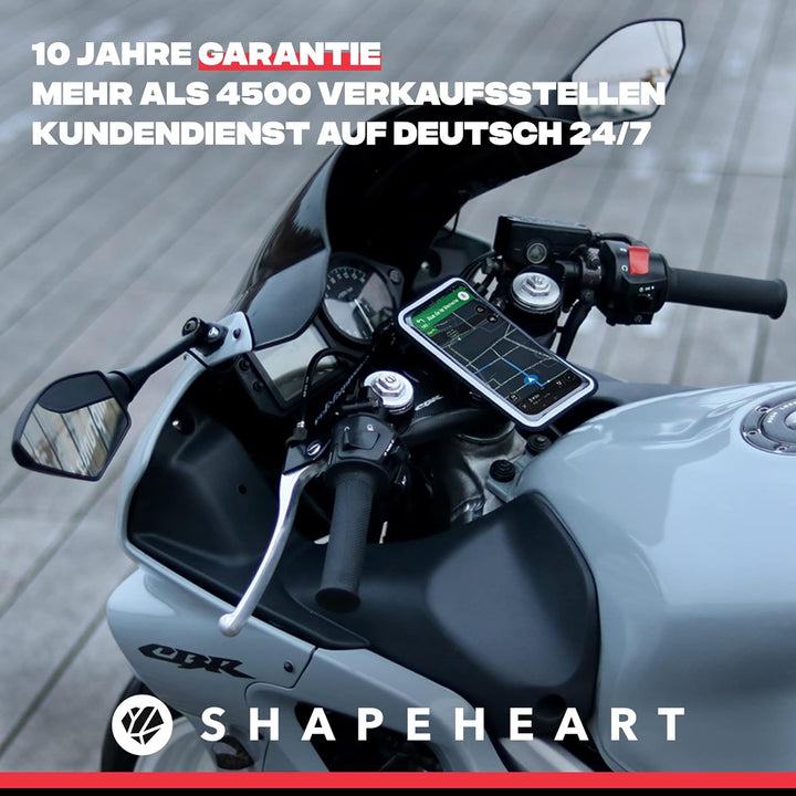 Shapeheart französische Innovation, magnetische Telefonhalterung für Sportmotorräder für Lenkerhälft