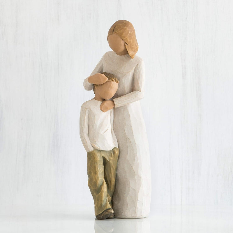 Enesco 26102 Willow Tree Figur Mutter und Sohn Tischplatte Einzelbett, Tischplatte Einzelbett