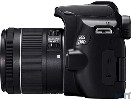 Canon EOS 250D Digital Camera - Black +Lens(EF-S 18-55 mm f/4-5.6 is STM)