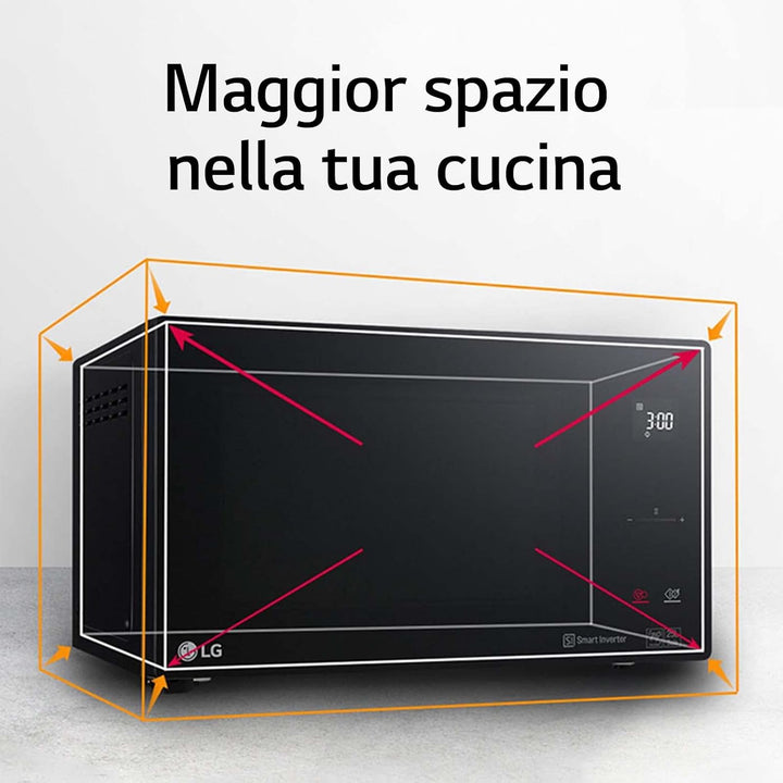 LG neochef Comptoir du Mikrowelle kombinierten 23L 1150 W schwarz – Mikrowelle (Comptoir du, kombini