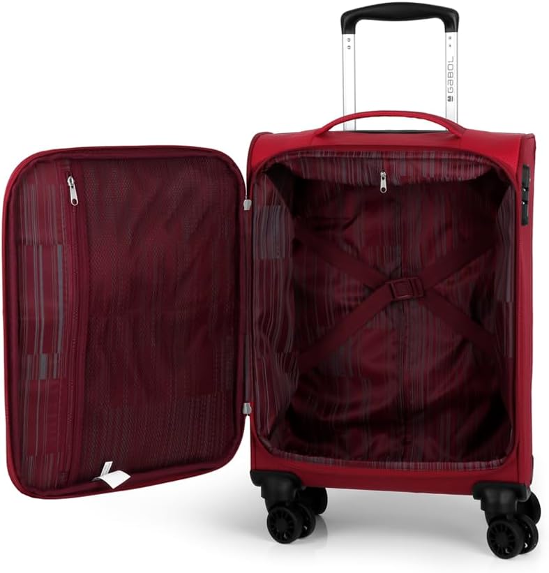Gabol 5096 Trolley C22 Cloud Koffer, 50 cm, rot (Rot) - 114022 008, Rot