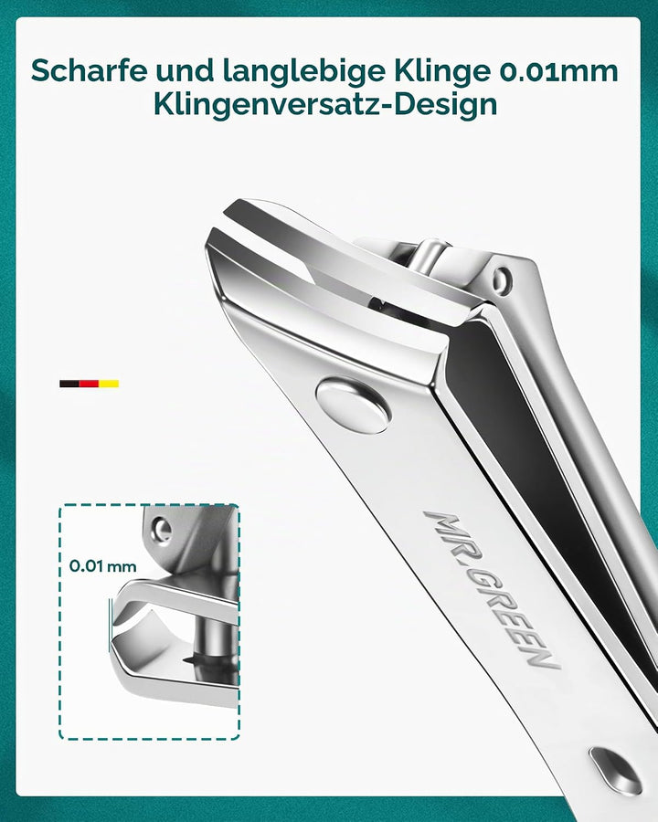 MR.GREEN Maniküre Set 10 in 1, Prämie Nagelknipser Set, Professionelles Nagelset Maniküre Pediküre N