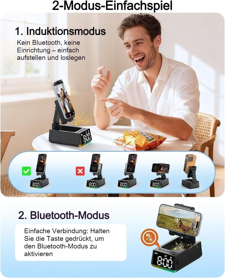BBL Geburtstagsgeschenke für Männer und Frauen, Induktions Lautsprecher mit Bluetooth-HD-Sound, Hand