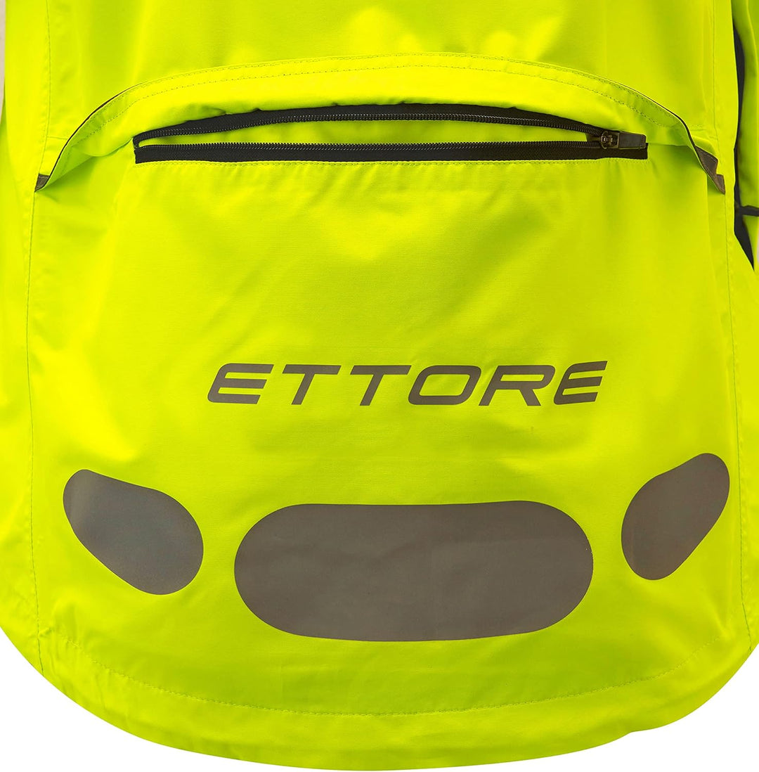 Damen Radsportjacke wasserdicht atmungsaktiv High-Vis - Gelb - Night Eagle, Gelb