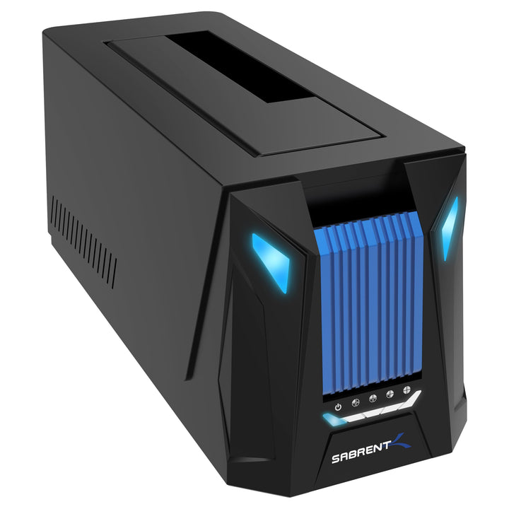 SABRENT USB-C-Dockingstation für M.2 PCIe/NVMe und SATA 2,5/3,5 Zoll SSD &amp; HDD mit Offline-Klonen, u