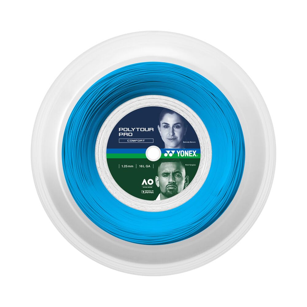 YONEX Poly Tour Pro Tennis-Saitenrolle, Blau 1,20 mm, 1,20 mm