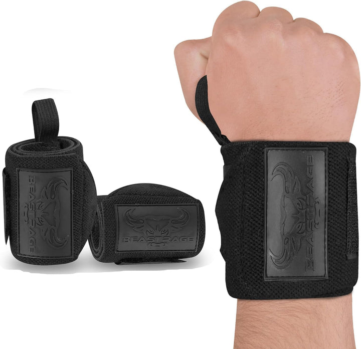 BEAST RAGE Zughilfen für Krafttraining (Fitness Straps) Kreuzheben Gurte Frauen Männer (Gepolstert)