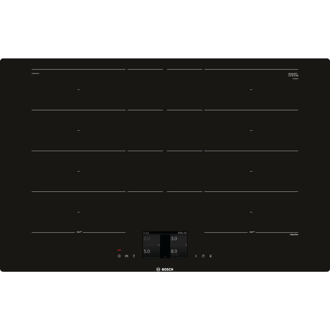 Bosch Hausgeräte PXY801KW1E Serie 8 Smartes Induktionskochfeld (autark), 80 cm breit, FlexInduction