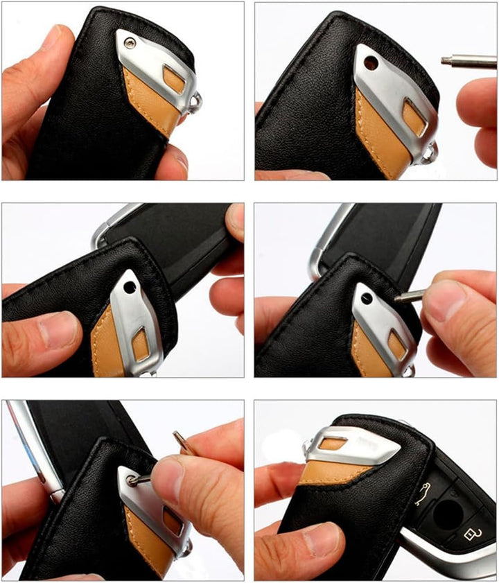 Auto echtes Leder Smart Key Cover Fall für BMW F10 F20 F30 NEU 1 2 3 4 5 6 7 Serie X3 X4 320I 116I 1