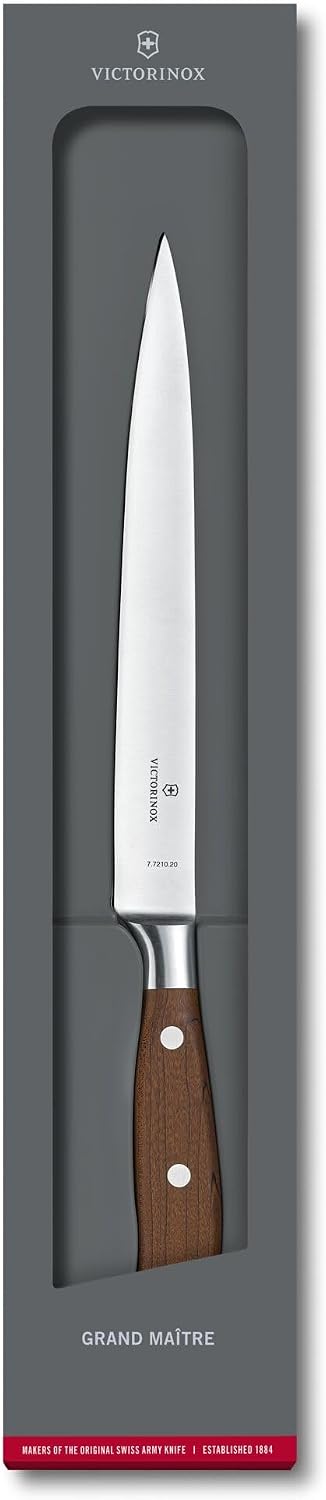 Victorinox, Grand Maître, Profi Filetiermesser, Extra Scharfe Klinge, gerader Schliff, 20 cm, Edler