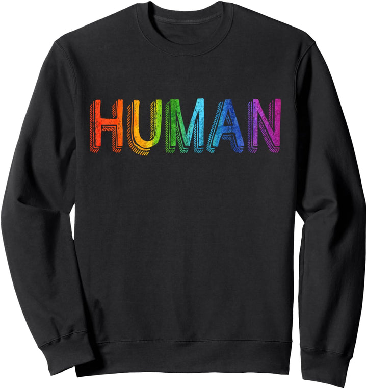 HUMAN LGBT Lesbian Gay Pride Flagge Gleichberechtigung Sweatshirt