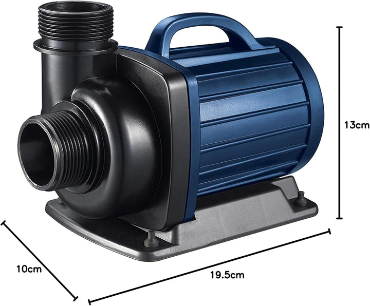 AquaForte DM 12.000 Niedervolt 12 Volt 90 Watt Teichpumpe, Fördermenge 12.000 Liter pro Stunde, Förd